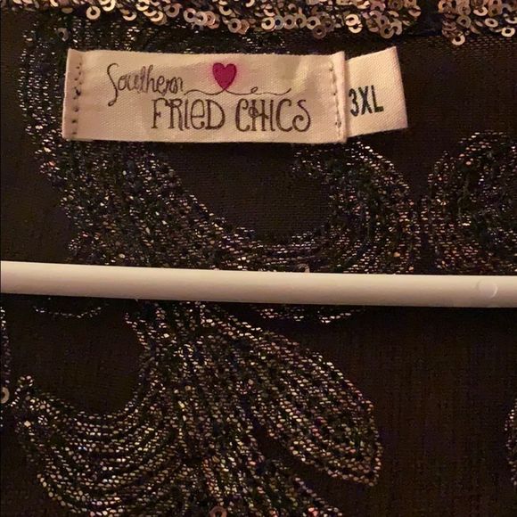 Rose Gold and black sequin duster - Picture 4 of 5